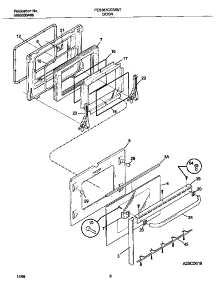 05 - Door parts for Frigidaire Range FES367CEBF from AppliancePartsPros.com