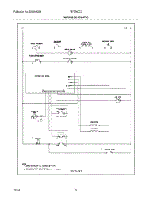 10 - Wiring Schematic parts for Frigidaire Range FEF366CCC from AppliancePartsPros.com