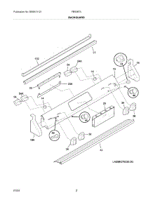 03 - Backguard parts for Frigidaire Range FES367ASG from AppliancePartsPros.com
