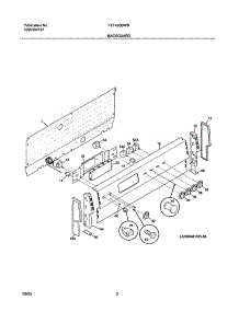 03 - Backguard parts for Frigidaire Range FEF450BWB from AppliancePartsPros.com