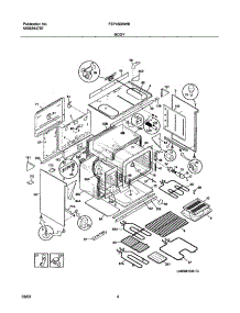 05 - Body parts for Frigidaire Range FEF450BWB from AppliancePartsPros.com