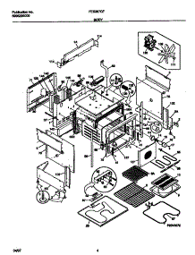 03 - Body parts for Frigidaire Range FES387CFBA from AppliancePartsPros.com