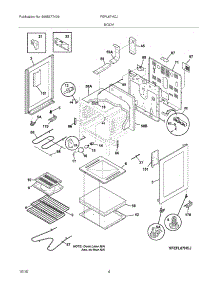 05 - Body parts for Frigidaire Range FEFL67HCJ from AppliancePartsPros.com