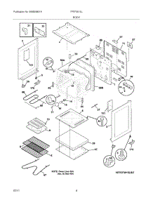 05 - Body parts for Frigidaire Range FFEF3015LWC from AppliancePartsPros.com