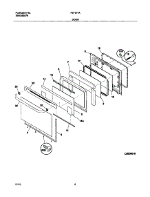 09 - Door parts for Frigidaire Range FEFL74ASC from AppliancePartsPros.com