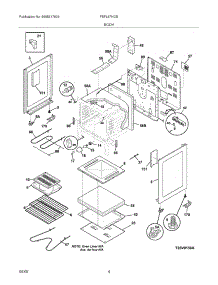 05 - Body parts for Frigidaire Range FEFL67HCB from AppliancePartsPros.com