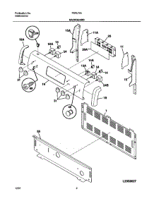 03 - Backguard parts for Frigidaire Range FEFL74ABA from AppliancePartsPros.com
