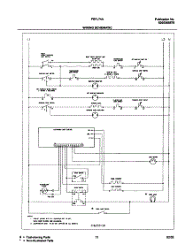 11 - Wiring Schematic parts for Frigidaire Range FEFL74ASC from AppliancePartsPros.com