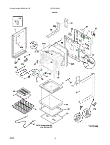 05 - Body parts for Frigidaire Range FEFL63HSB from AppliancePartsPros.com