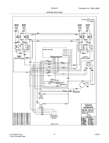 11 - Wiring Diagram parts for Frigidaire Range FEFL67DCB from AppliancePartsPros.com