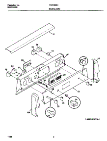 02 - Backguard parts for Frigidaire Range FEFD65BHDE from AppliancePartsPros.com