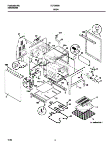 03 - Body parts for Frigidaire Range FEFD65BHDE from AppliancePartsPros.com