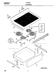 04 - Top / Drawer parts for Frigidaire Range FEFD65BHDE from AppliancePartsPros.com