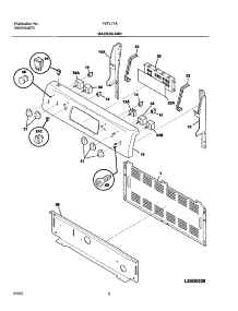 03 - Backguard parts for Frigidaire Range FEFL77AQG from AppliancePartsPros.com