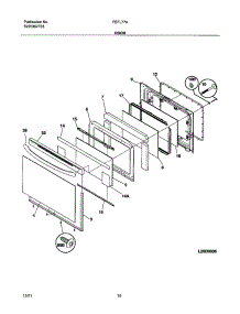09 - Door parts for Frigidaire Range FEFL77ASC from AppliancePartsPros.com