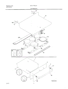 07 - Top / Drawer parts for Frigidaire Range FEF377WJCA from AppliancePartsPros.com