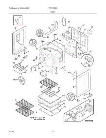05 - Body parts for Frigidaire Range FEFL79DCD from AppliancePartsPros.com