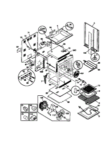 03 - Body parts for Frigidaire Range FEF385CCSA from AppliancePartsPros.com