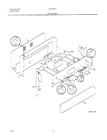 03 - Backguard parts for Frigidaire Range FEF388CJTB from AppliancePartsPros.com