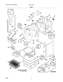 05 - Body parts for Frigidaire Range FEFL79JCC from AppliancePartsPros.com