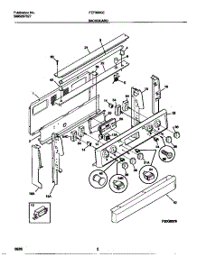 02 - Backguard parts for Frigidaire Range FEF389CESB from AppliancePartsPros.com