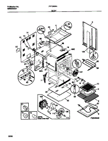 03 - Body parts for Frigidaire Range FEF386BADA from AppliancePartsPros.com