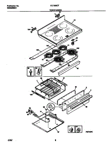 05 - Top / Drawer parts for Frigidaire Range FEF389CFSB from AppliancePartsPros.com