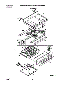 04 - Top / Drawer parts for Frigidaire Range FEF389CFTD from AppliancePartsPros.com