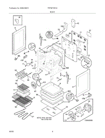 05 - Body parts for Frigidaire Range FEF387XECA from AppliancePartsPros.com