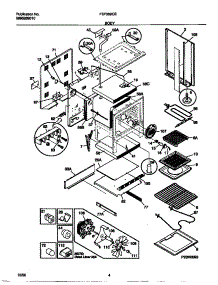 03 - Body parts for Frigidaire Range FEF389CEBC from AppliancePartsPros.com
