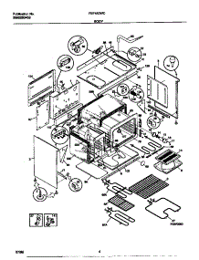 03 - Body parts for Frigidaire Range FEF450WCWB from AppliancePartsPros.com