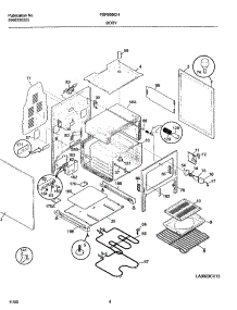 05 - Body parts for Frigidaire Range FEFB55CHSE from AppliancePartsPros.com