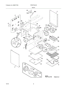 05 - Body parts for Frigidaire Range FEF387WJCB from AppliancePartsPros.com