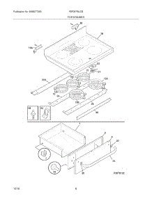 07 - Top / Drawer parts for Frigidaire Range FEF387WJCB from AppliancePartsPros.com
