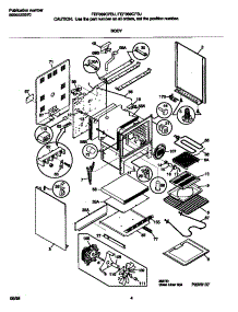 03 - Body parts for Frigidaire Range FEF389CFBJ from AppliancePartsPros.com