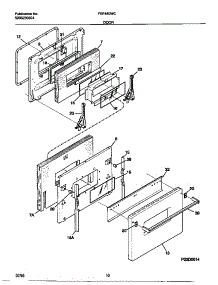 05 - Door parts for Frigidaire Range FEF450WCWC from AppliancePartsPros.com