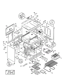 Body parts for Frigidaire Range FEF455WFBC from AppliancePartsPros.com