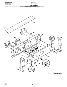 02 - Backguard parts for Frigidaire Range FEFD67CHBE from AppliancePartsPros.com
