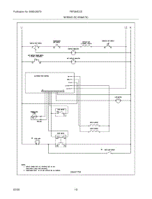 10 - Wiring Schematic parts for Frigidaire Range FEF366DCE from AppliancePartsPros.com