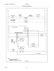 10 - Wiring Schematic parts for Frigidaire Range FEF366DQB from AppliancePartsPros.com