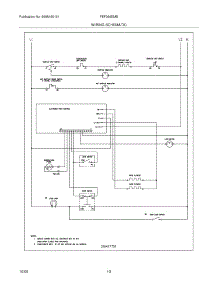 10 - Wiring Schematic parts for Frigidaire Range FEF366EMB from AppliancePartsPros.com