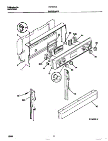 02 - Backguard parts for Frigidaire Range FEF367CABE from AppliancePartsPros.com