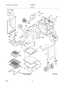 05 - Body parts for Frigidaire Range FEF368GMA from AppliancePartsPros.com