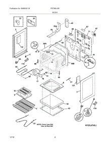 05 - Body parts for Frigidaire Range FEF366LSB from AppliancePartsPros.com