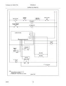 10 - Wiring Schematic parts for Frigidaire Range FEF366DCH from AppliancePartsPros.com