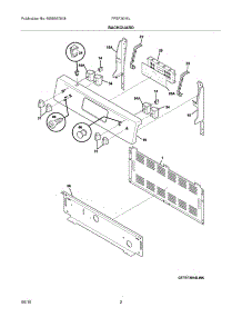 03 - Backguard parts for Frigidaire Range FFEF3016LWB from AppliancePartsPros.com
