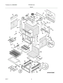 05 - Body parts for Frigidaire Range FFES3027LSA from AppliancePartsPros.com