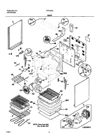 05 - Body parts for Frigidaire Range FEFL88ABC from AppliancePartsPros.com