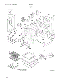 05 - Body parts for Frigidaire Range FEFLM66ESA from AppliancePartsPros.com