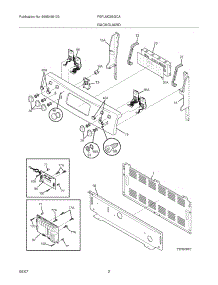 03 - Backguard parts for Frigidaire Range FEFLMC55GCA from AppliancePartsPros.com